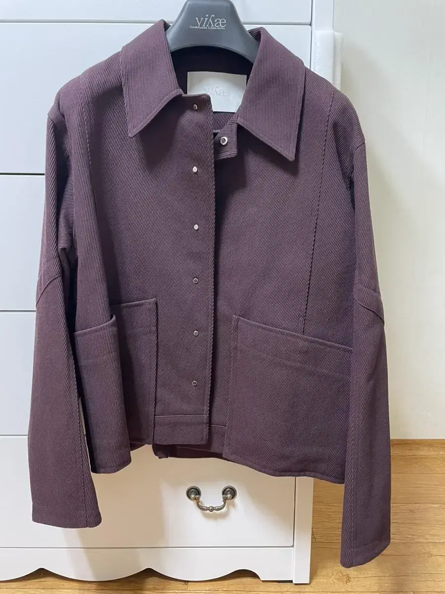 yiyae(이예) placket snaper jacket 버건디 M